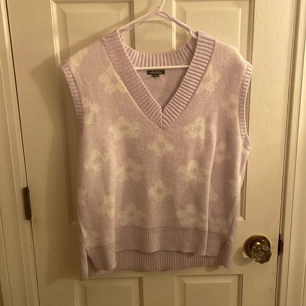 Floral Sweater Vest